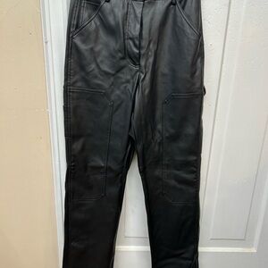Black Leather Pants